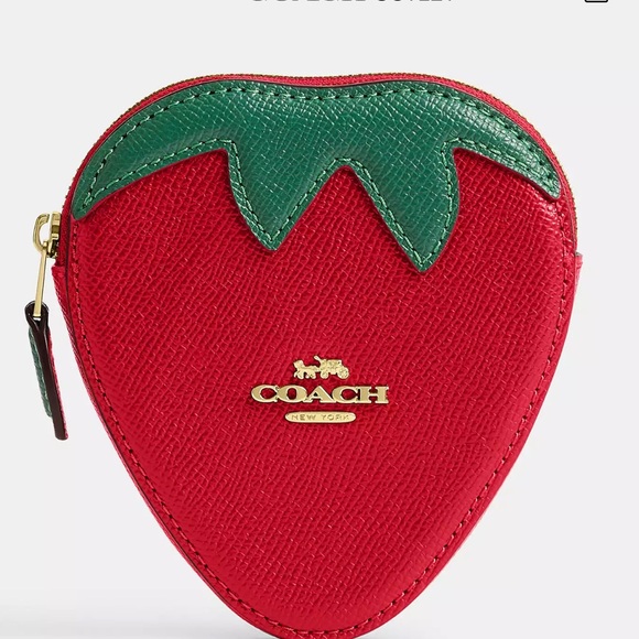 Coach strawberry coin case - Picture 1 of 4